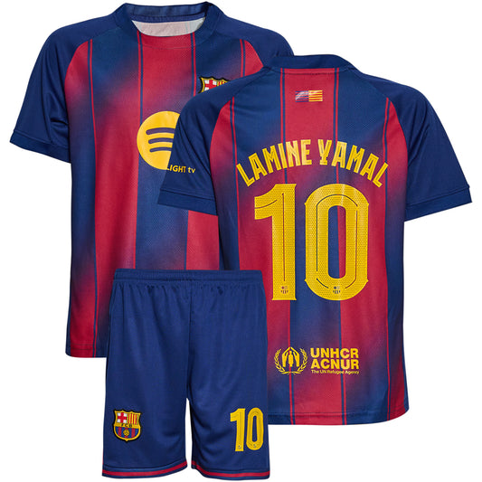Lamine Yamal Kids Jersey No. 10 Set Home Fan Edition 2026 – 2-Piece Football Gift Kit incl.