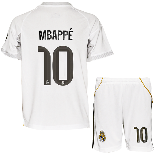 Mbeppe Kids Jersey No. 10 Set Home Edition White 2026 – 3-Piece Football Gift Kit incl. Socks