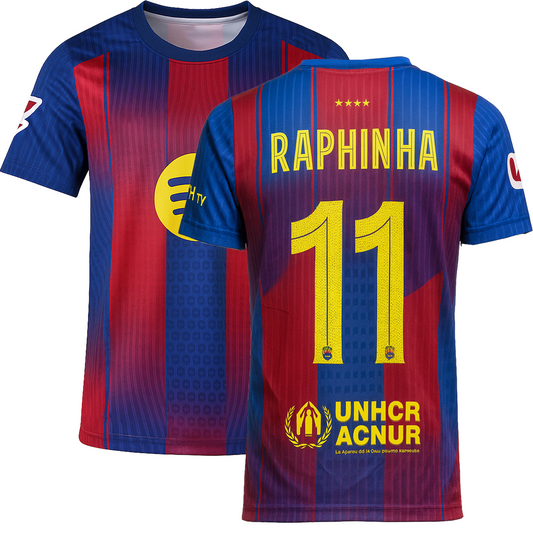 Raphinha Kids Jersey No. 11 Set Home Edition White 2026 – 4 -Piece Football Gift Kit incl.