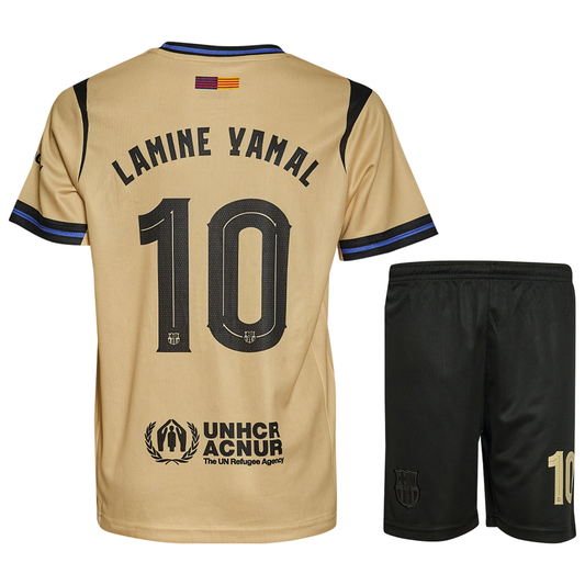 Lamine Yamal Kids Jersey No. 10 Set Away Fan Edition 2026 – 2-Piece Football Gift Kit